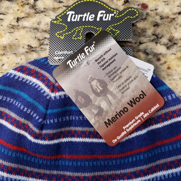 Turtle Fur Merino Wool Knit Beanie Hat - Picture 2 of 4